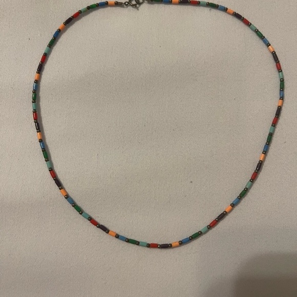 Colorful Beaded Necklace - 8” - Picture 1 of 2